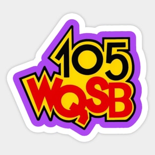 105 WQSB Radio Sticker